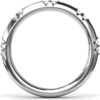 Flush Set Diamond Band with Round Brilliant Diamonds by Fana - 0.13 Carat Total Diamond Weight