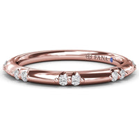 Flush Set Diamond Band with Round Brilliant Diamonds by Fana - 0.13 Carat Total Diamond Weight