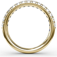French Pavé Set Round Diamond Anniversary Band by Fana - 0.53 Carat Total Diamond Weight