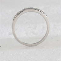 GND 10K White Gold Bridal Wedding Ring Set with Round Diamonds - 1/3 Total Carat Weight