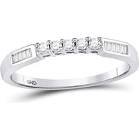 GND 10K White Gold Princess Diamond Bridal Wedding Ring Set with Invisible and Channel Set Diamonds - 3/8 Carat Total Diamond Weight