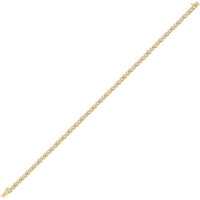 GND 10K Yellow Gold Tennis Bracelet with Prong-Set Round Diamonds - 1 Carat Total Diamond Weight