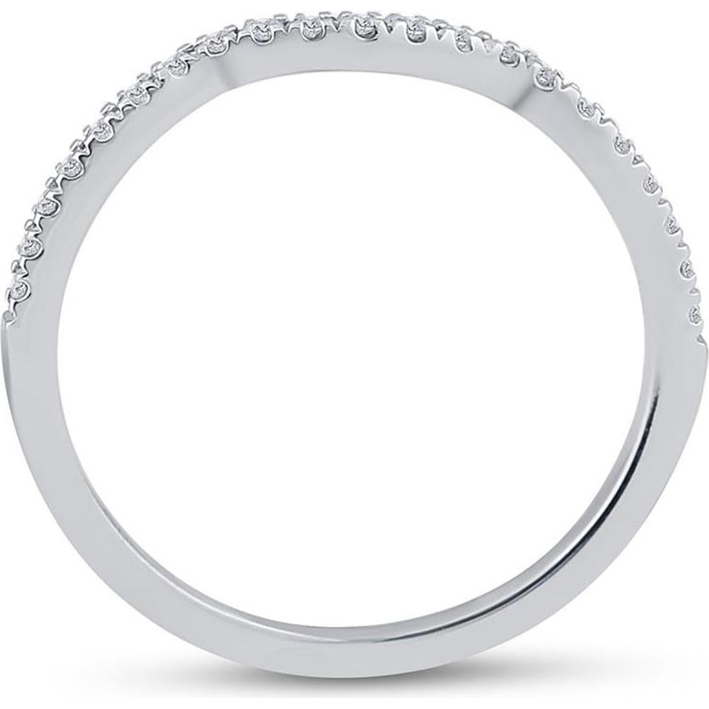 GND 14K Two-Tone Gold Bridal Set with Pear-Shaped Diamond and Round Prong-Set Diamonds - 1.00 Carat Total Diamond Weight