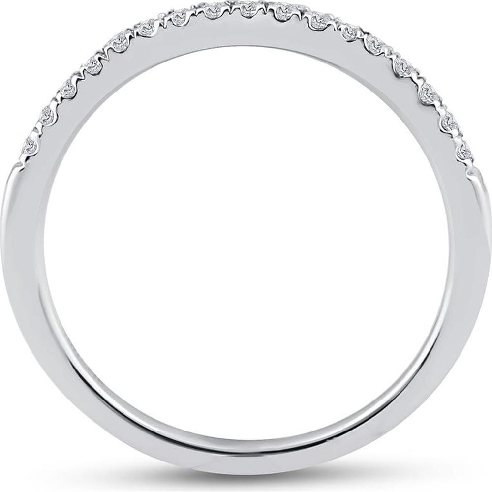 GND 14K Two-Tone Gold Bridal Set with Princess-Cut Diamond Center and Halo, 1.00 Carat Total Diamond Weight
