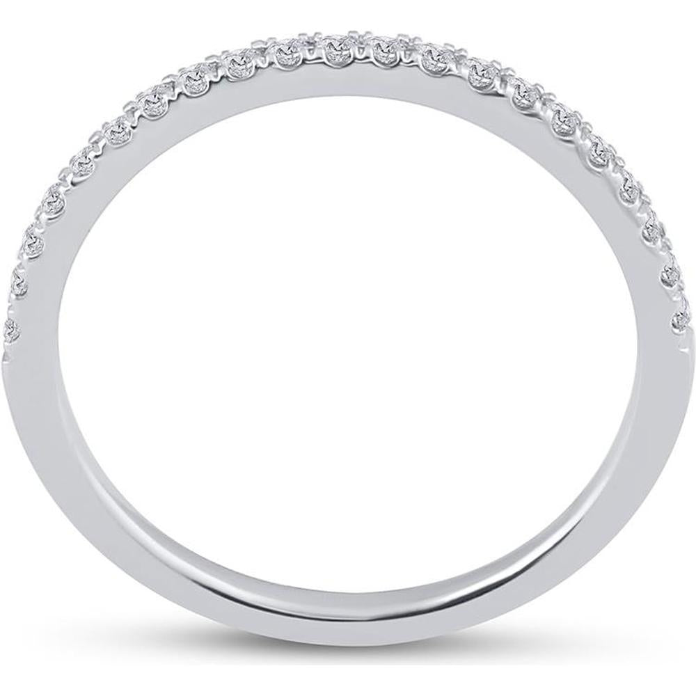 GND 14K Two-Tone Gold Bridal Wedding Ring Set with Princess and Round Diamonds - 7/8 Total Carat Weight