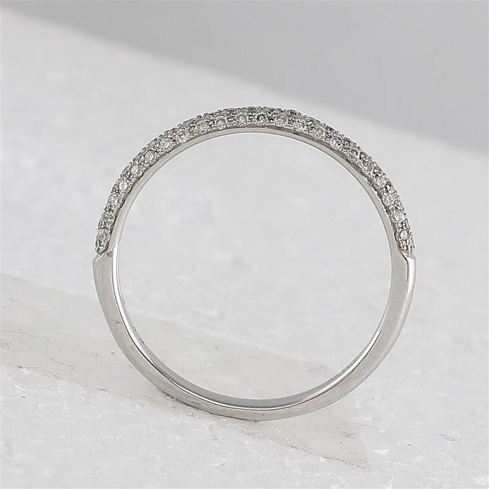 GND 14K White Gold Diamond Halo Bridal Wedding Ring Set with Round Prong-Set Diamonds – 1 1/4 Total Carat Weight
