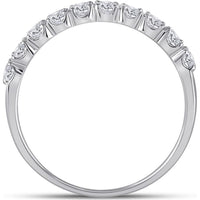 GND 14K White Gold Oval Diamond Bridal Wedding Ring Set with Halo and Round Prong Set Diamonds - 2.00 Carat Total Diamond Weight