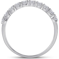 GND 14K White Gold Princess Diamond Bridal Wedding Ring Set with Round Halo Diamonds - 2 Carat Total Weight