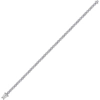 GND 14K White Gold Tennis Bracelet with Channel-Set Round Diamonds - 1.00 Carat Total Diamond Weight