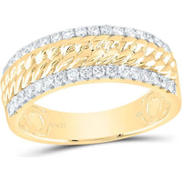 GND 14K Yellow Gold 2 Carat Round Diamond Halo Wedding Set with Matching Band