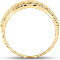 GND 14K Yellow Gold Wedding Band Ring with Channel-Set Round Diamonds – 0.75 Carat Total Diamond Weight