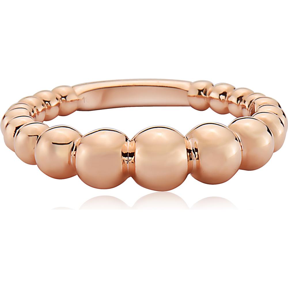 Graduated Bubble Stackable Ring in 18K Rose Gold by Charles Krypell