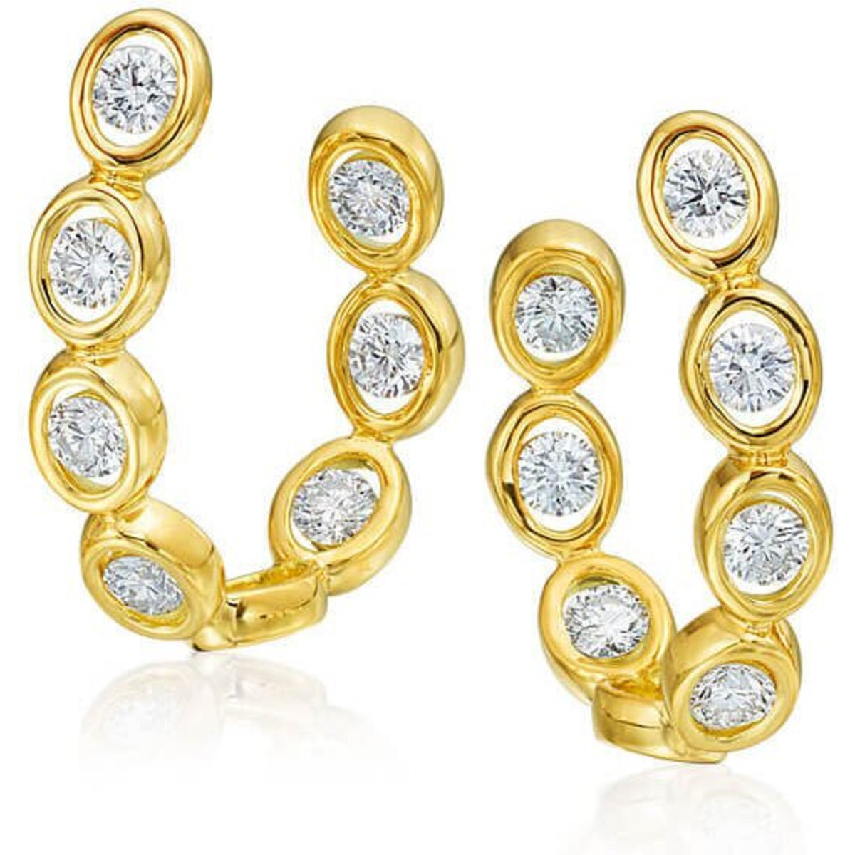 Gumuchian Oasis Illusion Medium Diamond Earrings