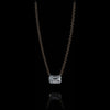 Aresa New York - Hadid Solitaire with Emerald Necklaces - 18K Yellow Gold with 0.30 cts. of Diamonds
