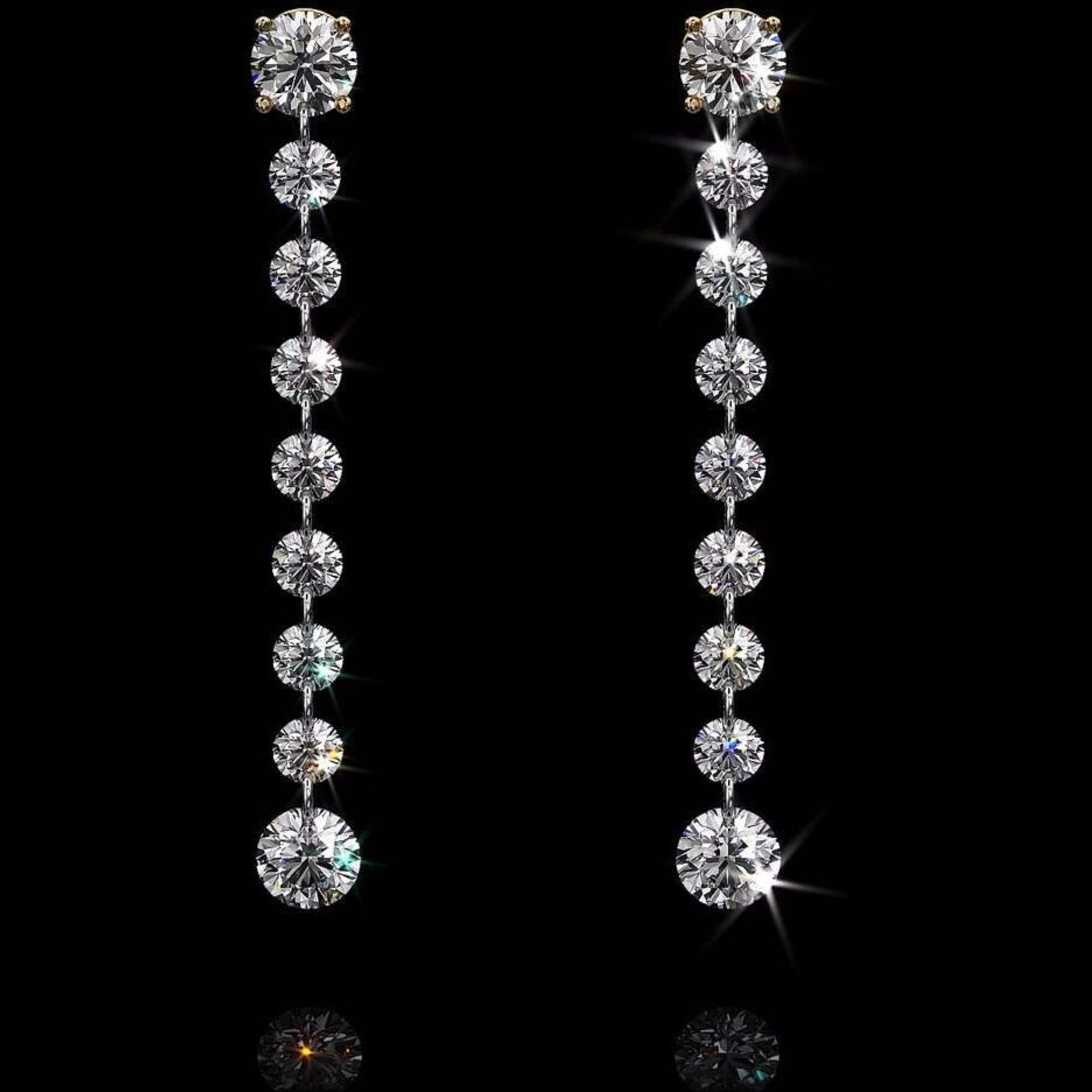 Aresa New York - Hesse No. 9 Earrings - 18K Yellow Gold with 2.60 cts. of Diamonds