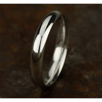 High Dome Comfort Fit Men's Wedding Band in 14K White Gold - 4mm Width by Benchmark