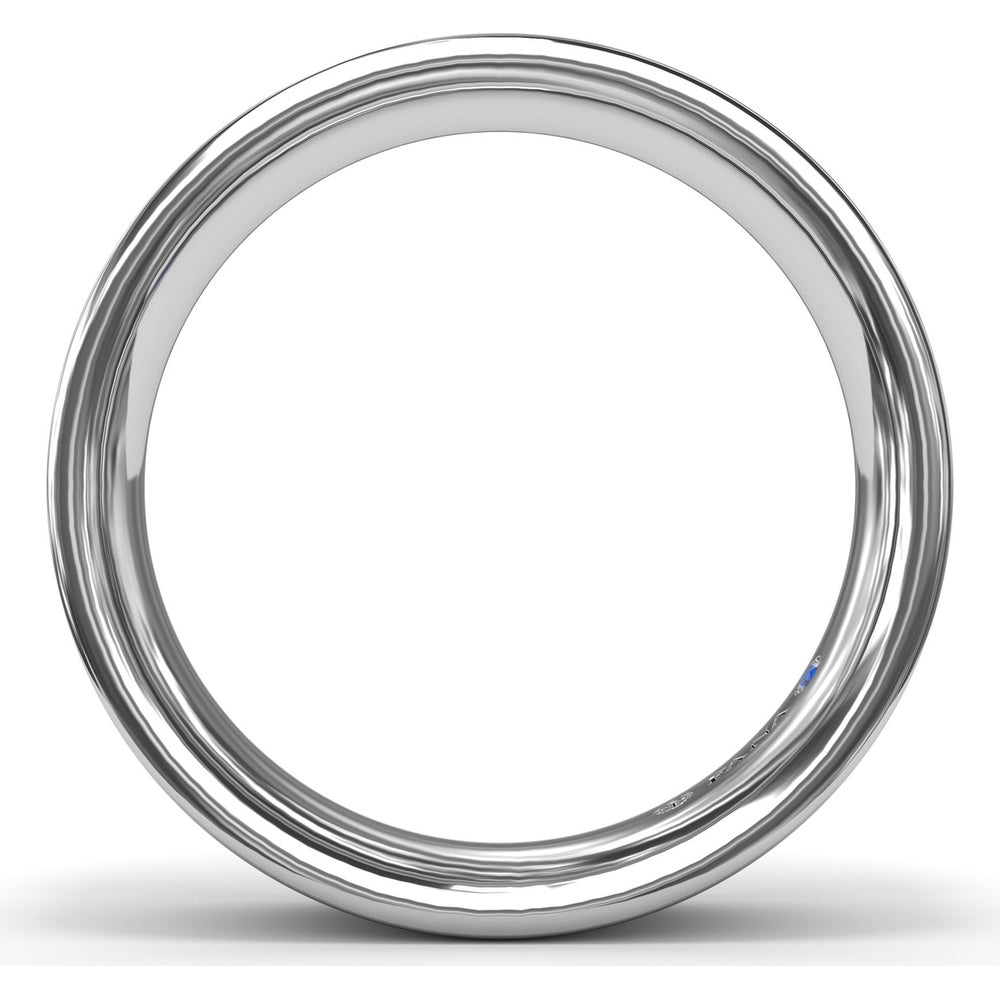 High Polish 6mm Men's Comfort Fit Band with Center Accent by Fana