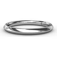 High-Polish Wedding Band Designed to Match Engagement Ring Style S3225 by Fana