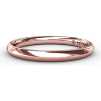 High-Polish Wedding Band Designed to Match Engagement Ring Style S3225 by Fana