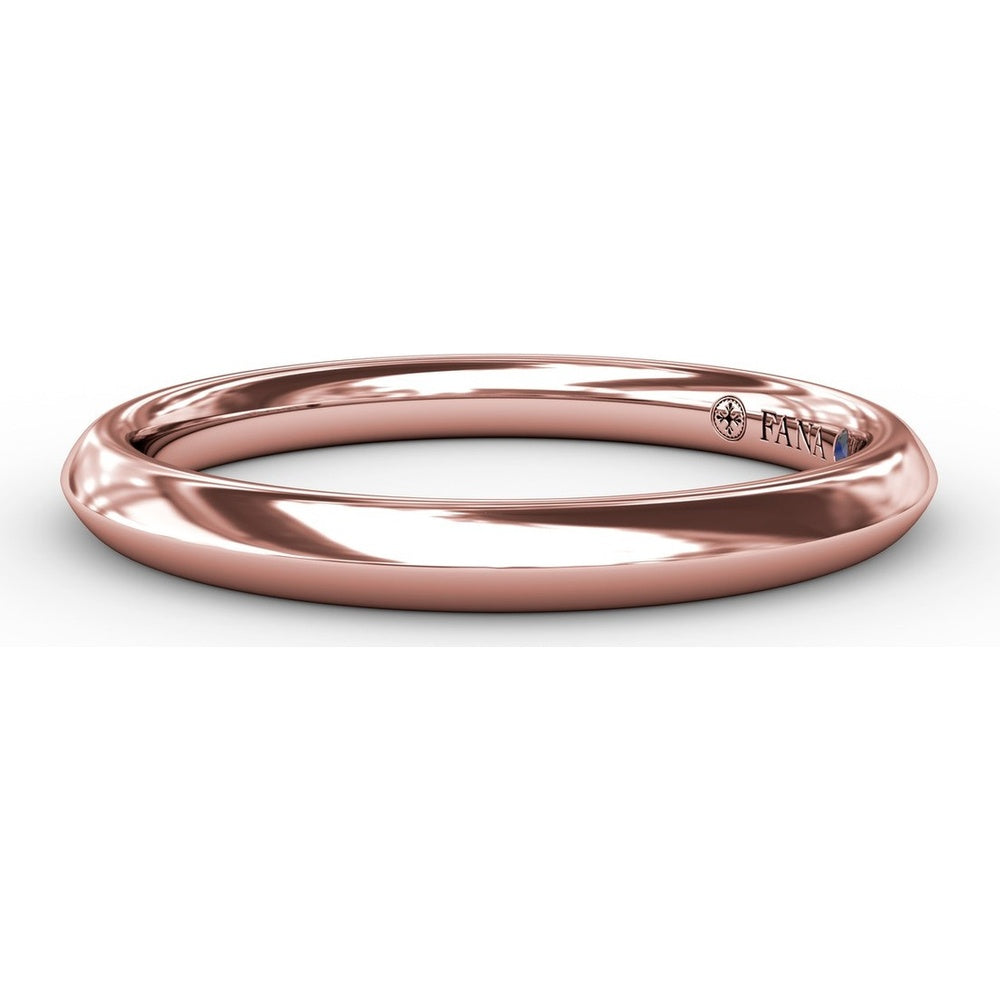 High-Polish Wedding Band Designed to Match Engagement Ring Style S3225 by Fana