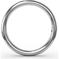 High-Polish Wedding Band Designed to Match Engagement Ring Style S3225 by Fana