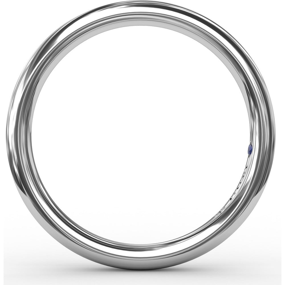 High-Polish Wedding Band Designed to Match Engagement Ring Style S3225 by Fana