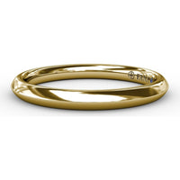 High-Polish Wedding Band Designed to Match Engagement Ring Style S3225 by Fana