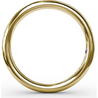High-Polish Wedding Band Designed to Match Engagement Ring Style S3225 by Fana