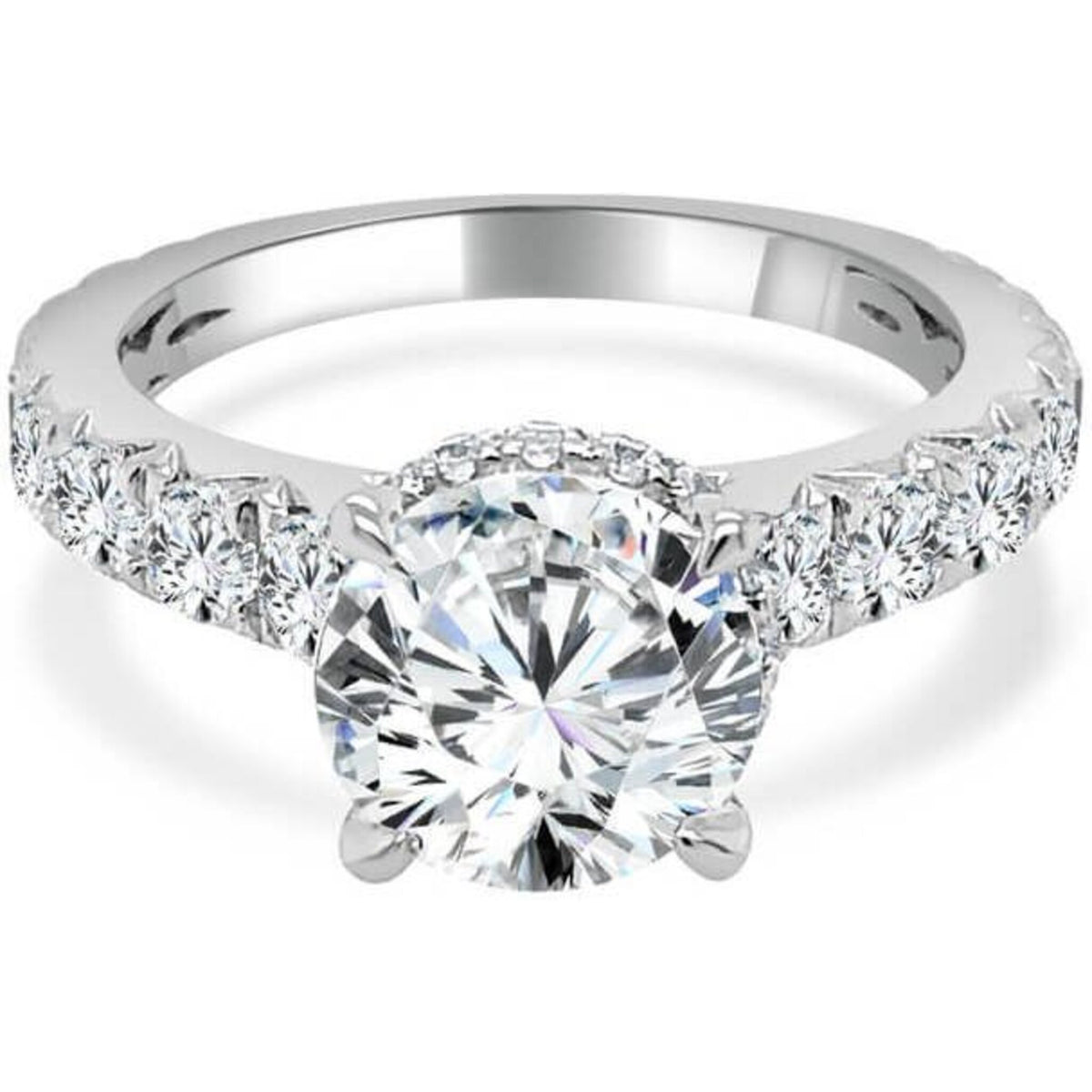 Imagine Bridal Hidden Halo Diamond Semi-Mount