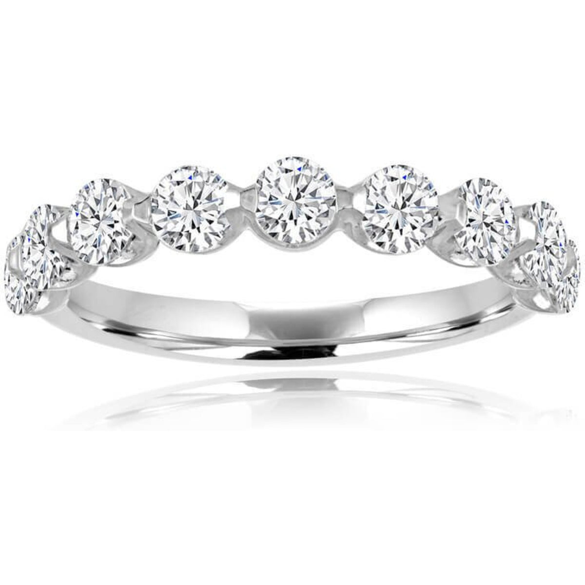 Imagine Bridal Single Prong Diamond Anniversary Ring