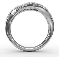 Intertwining Pavé Diamond Band with Round Diamonds by Fana - 2.03 Carat Total Diamond Weight