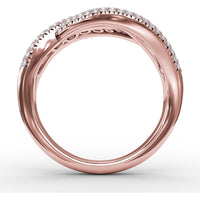 Intertwining Pavé Diamond Band with Round Diamonds by Fana - 2.03 Carat Total Diamond Weight