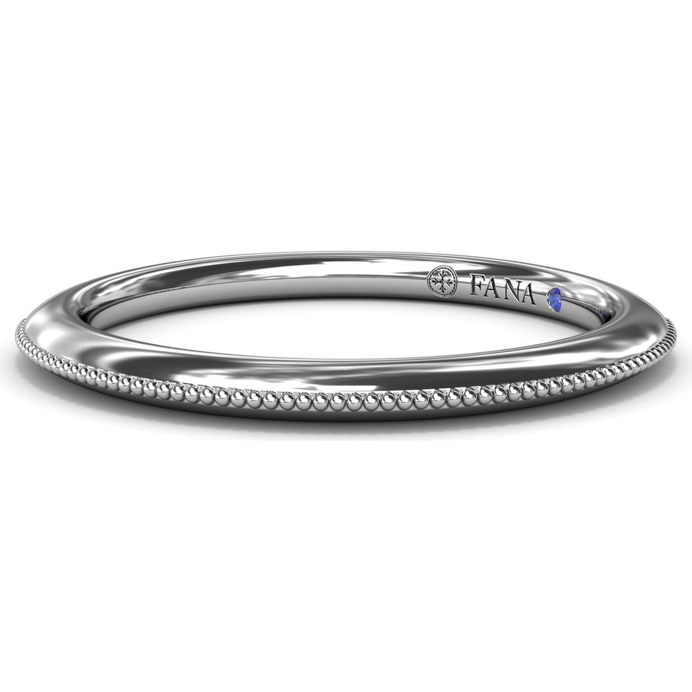Knife-Edge Milgrain Wedding Band - Matching Ring for Engagement Style S4269 by Fana