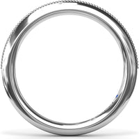 Knife-Edge Milgrain Wedding Band - Matching Ring for Engagement Style S4269 by Fana
