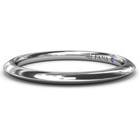 Knife-Edge Wedding Band with Polished Finish by Fana