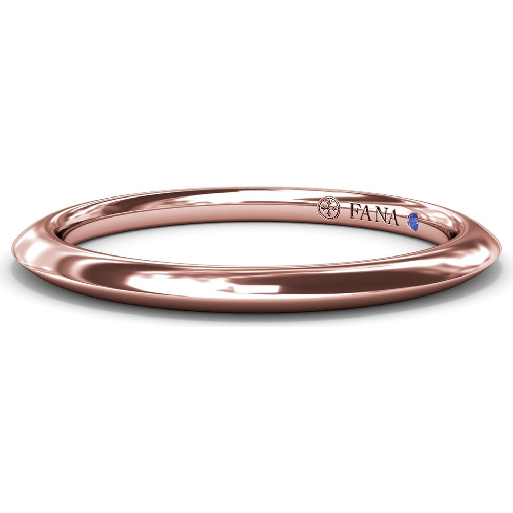 Knife-Edge Wedding Band with Polished Finish by Fana
