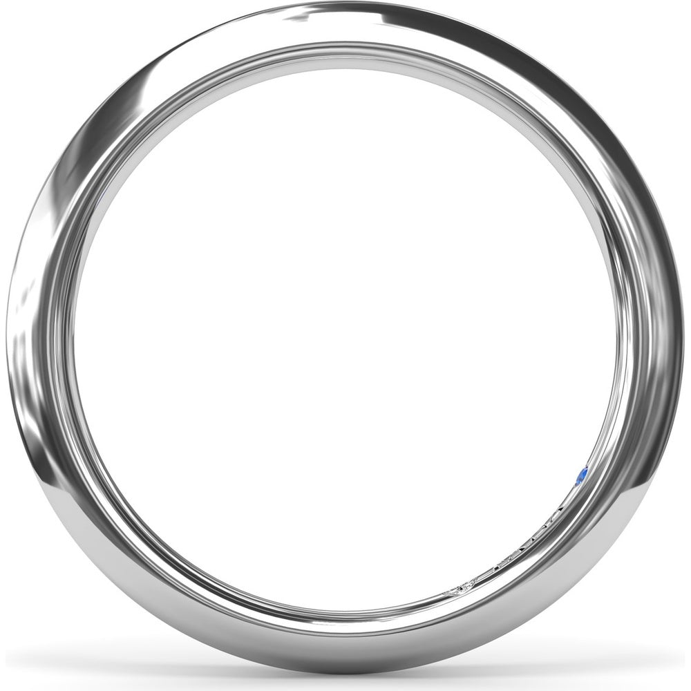 Knife-Edge Wedding Band with Polished Finish by Fana