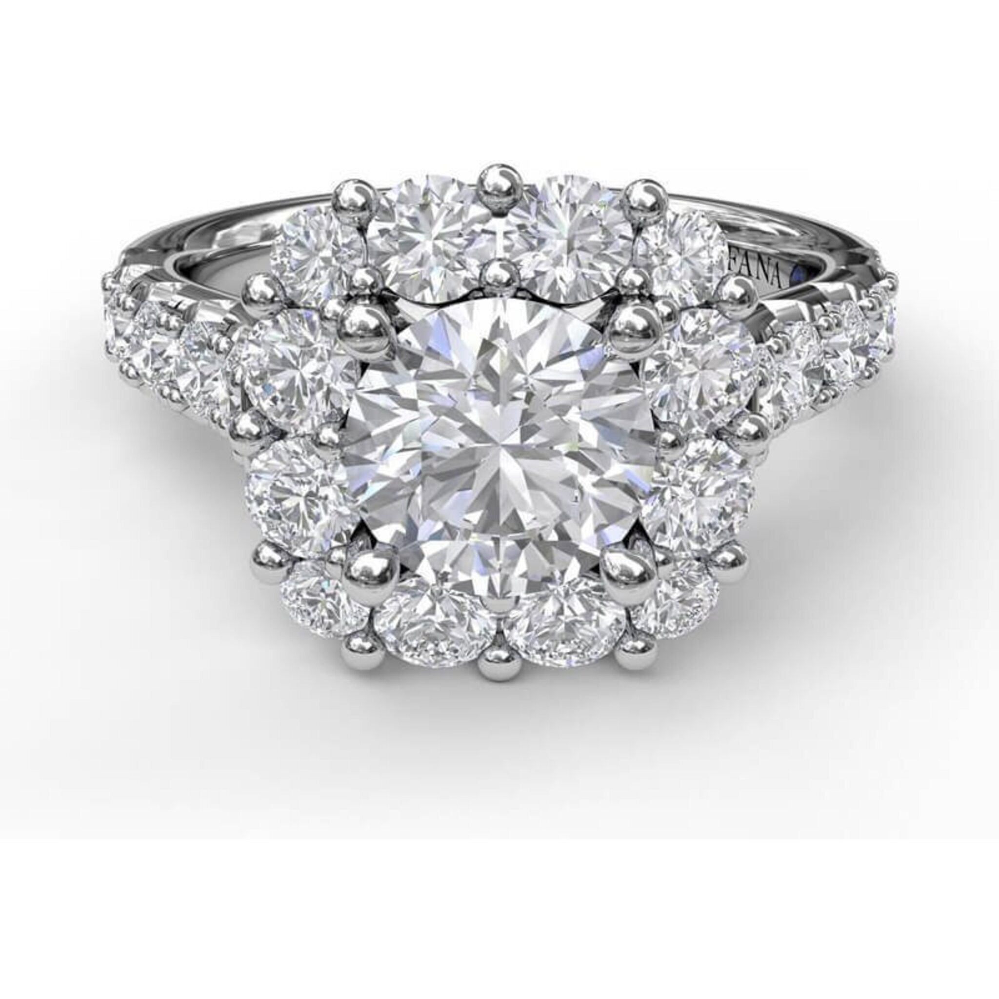 Large cushion cut sales engagement rings