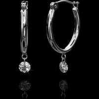 Aresa New York - Lempicka No. 1 Earrings - 18K White Gold with 0.50 cts. of Diamonds