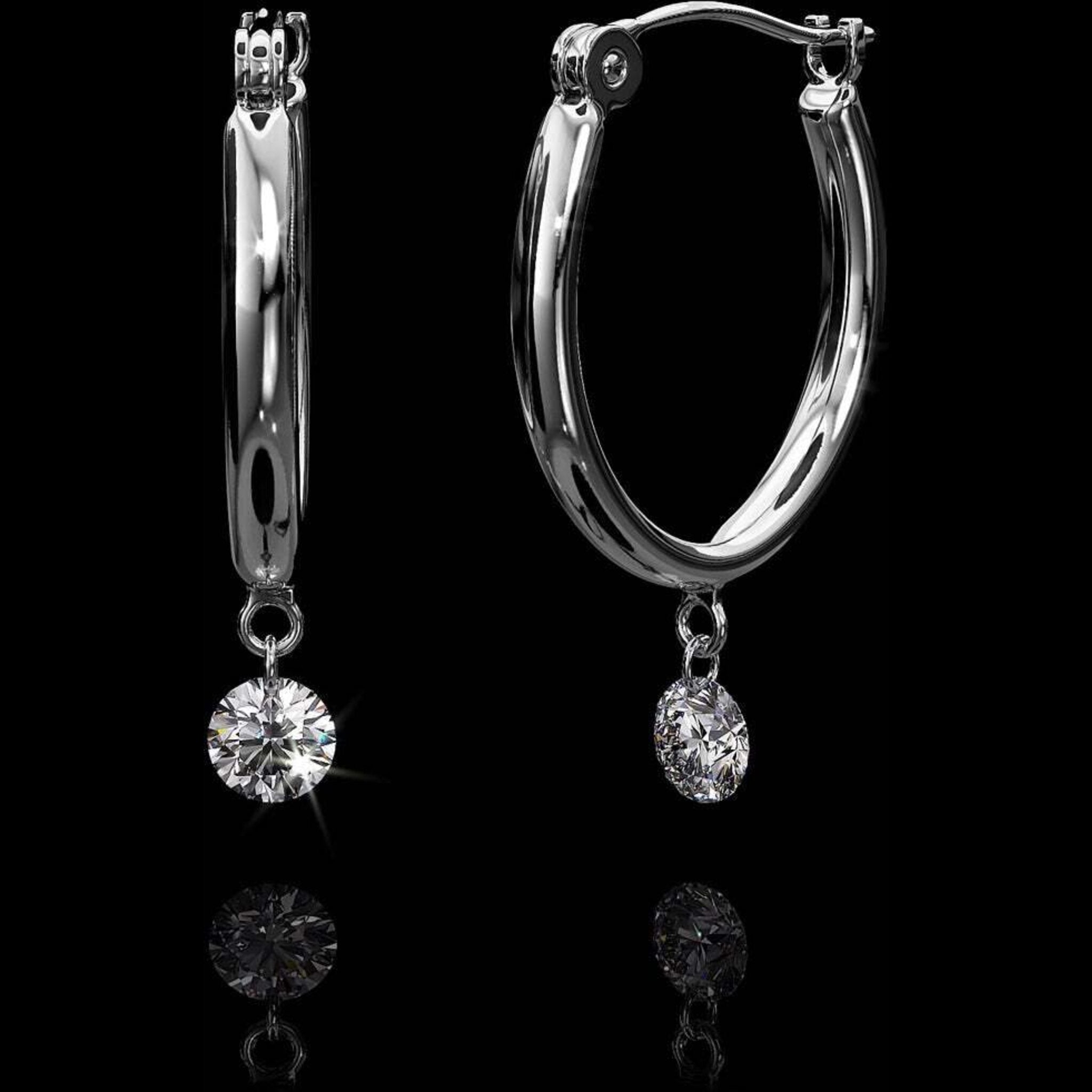 Aresa New York - Lempicka No. 1 Earrings - 18K White Gold with 0.90 cts. of Diamonds