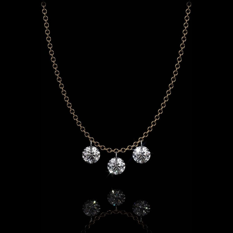 Aresa New York - Lessing No. 3 Necklaces - 18K Yellow Gold with 0.60 cts. of Diamonds