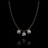 Aresa New York - Lessing No. 3 Necklaces - 18K Yellow Gold with 0.70 cts. of Diamonds