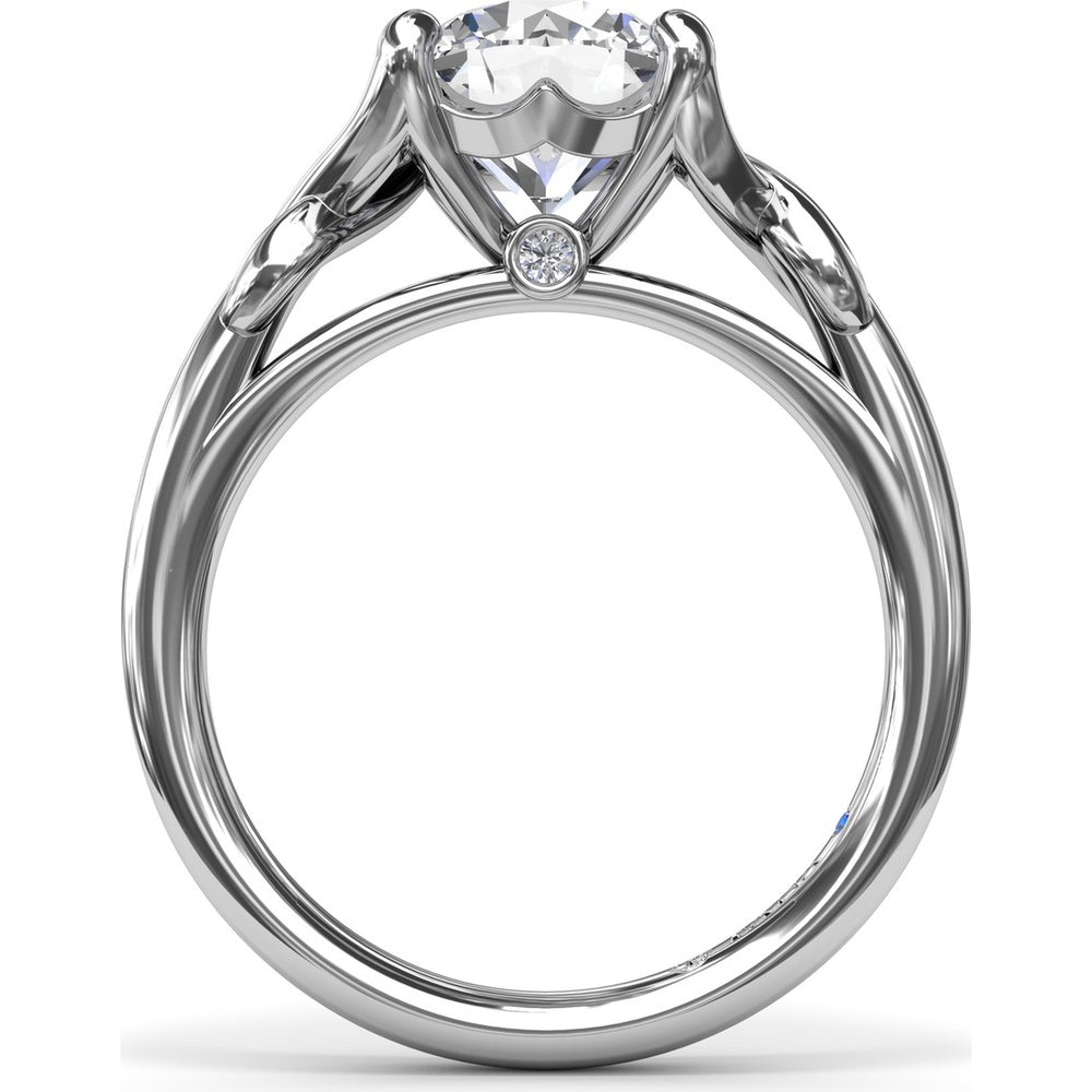 Love Knot Engagement Ring Setting with Pavé Accents by Fana - 0.02 Carat Total Diamond Weight