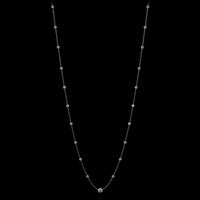 Aresa New York - Lovelace Note A Necklaces - 18K White Gold with 0.30 cts. of Diamonds
