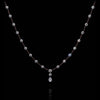 Aresa New York - Lovelace Note D Necklaces - 18K Rose Gold with 4.10 cts. of Diamonds