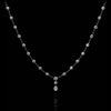 Aresa New York - Lovelace Note D Necklaces - 18K White Gold with 4.10 cts. of Diamonds