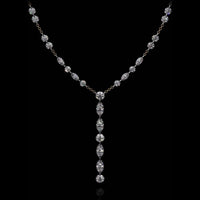 Aresa New York - Lovelace Note E Necklaces - 18K Rose Gold with 3.15 cts. of Diamonds