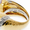 Luxe Carved Jade & Diamond Ring - David Webb Platinum & 18K Yellow Gold