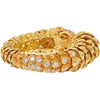 Luxurious David Webb Diamond Scroll Bracelet with Platinum & 18K Yellow Gold