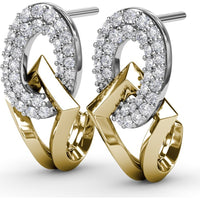 Lynq Drop Earrings with Pavé Set Round Diamonds by Fana - 0.71 Carat Total Diamond Weight